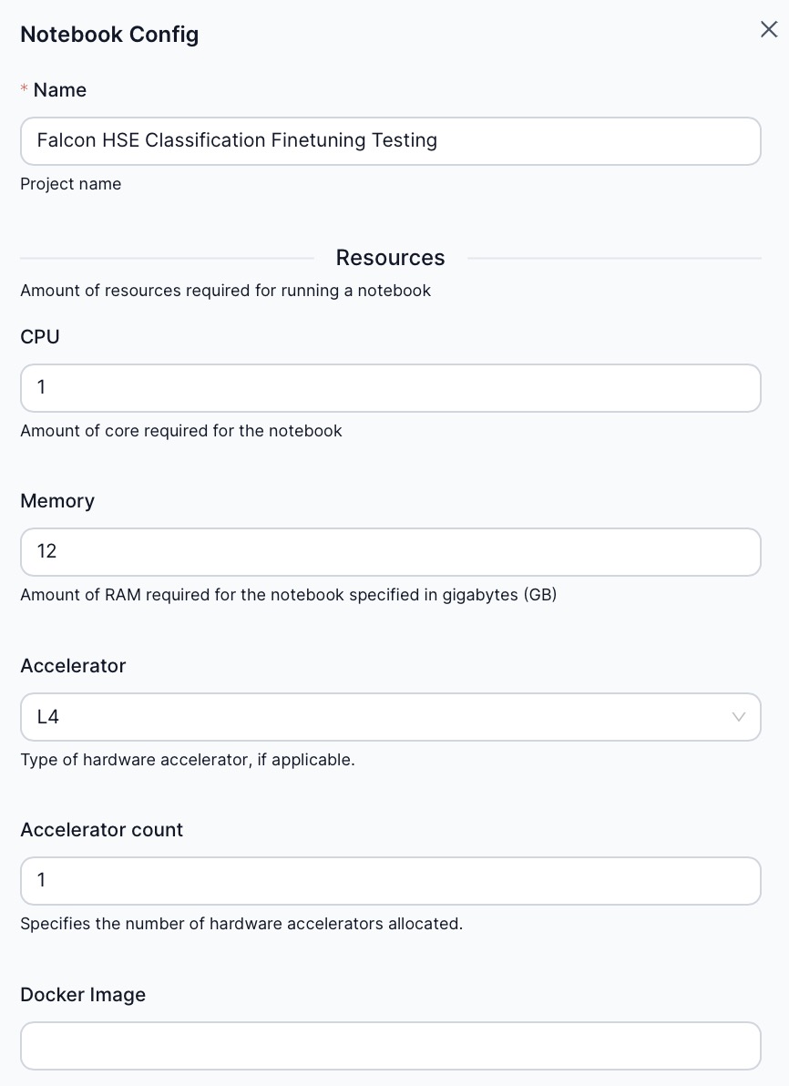 Notebooks configuration